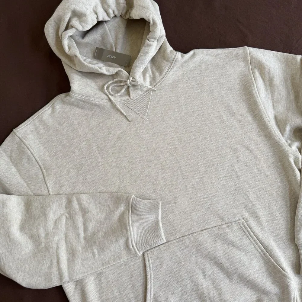 J. CREW '83 fleece hoodie in Beige Size XL Mens NWT $128 CO176 Oars
